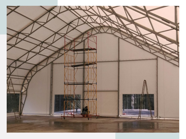 Шатровые ангары в Брянске