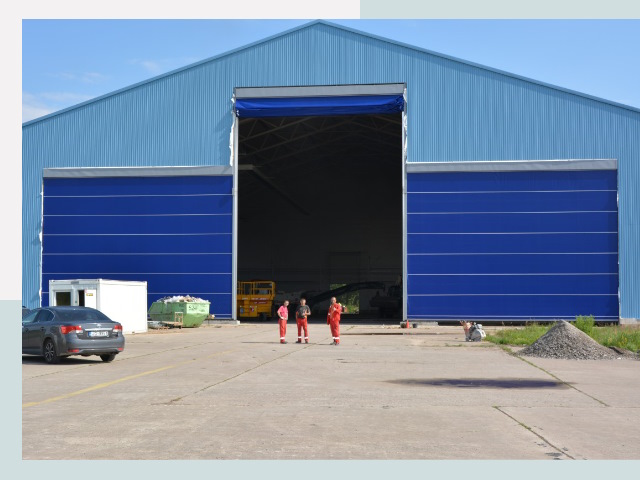 Ангарные ворота в Брянск от СтальСтрой-Бнк по цене 645 руб.